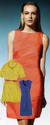 Spring dresses are fitted and classic, 
